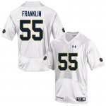 Notre Dame Fighting Irish Men's Ja'Mion Franklin #55 White Under Armour Authentic Stitched College NCAA Football Jersey SFB4599BO